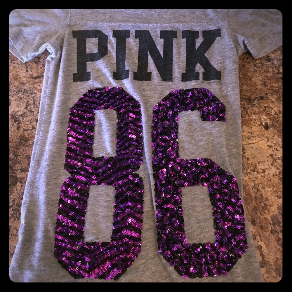 PINK 86 victoria secret T shirt XS