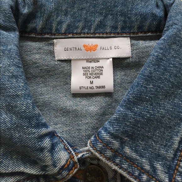 Central Falls Butterfly (on back) Jean Jacket - M - Picture 3 of 6