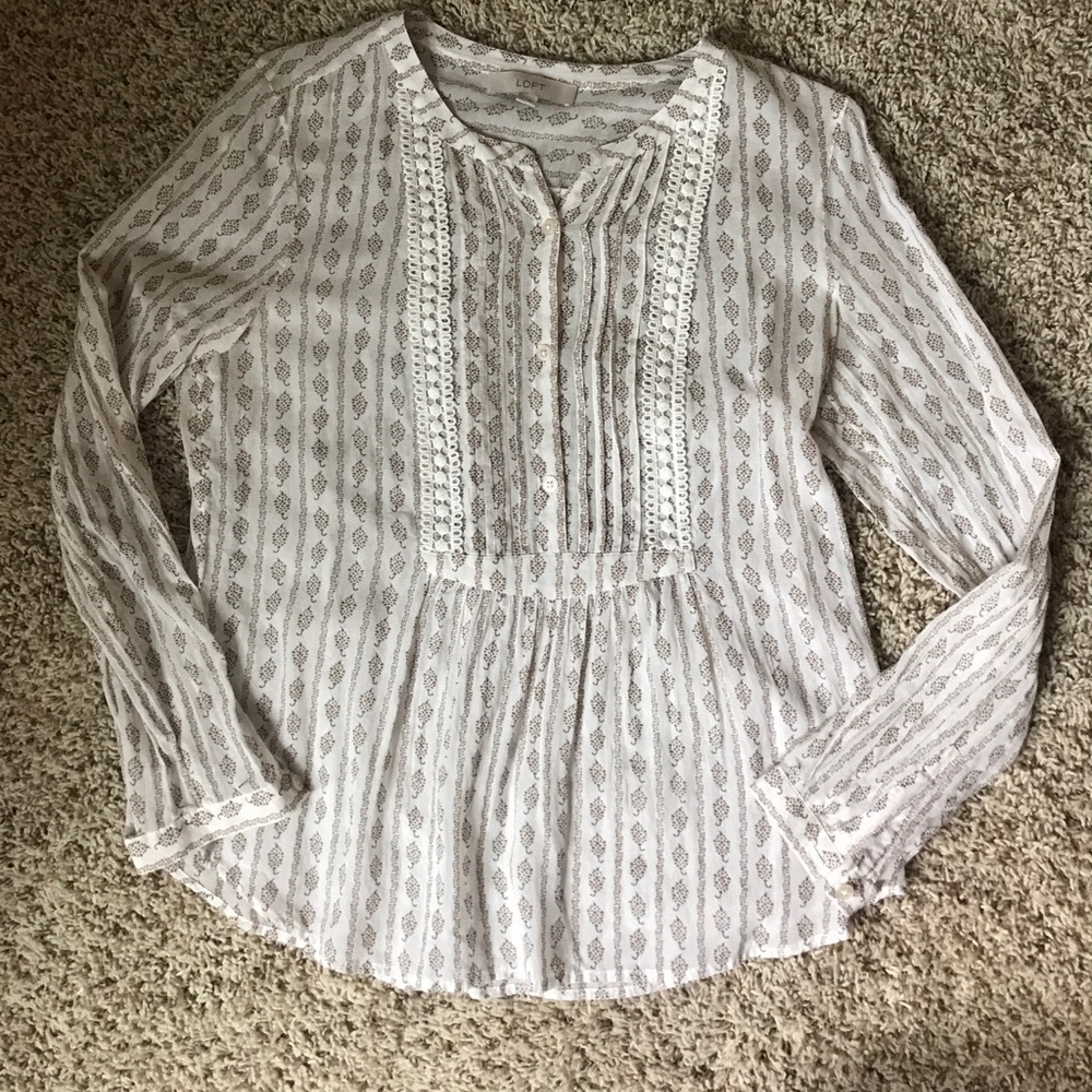 LOFT peasant top