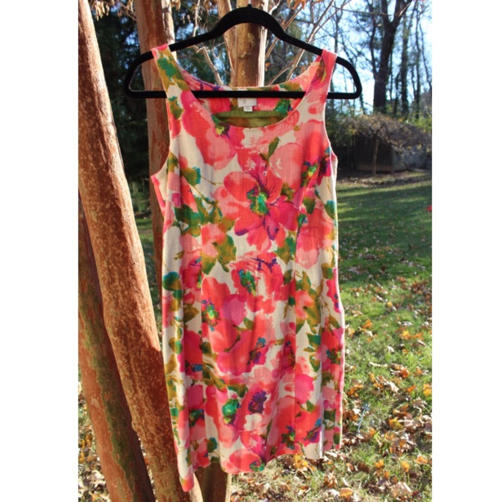 Anthropologie Postmark Blushing Olena Linen Dress