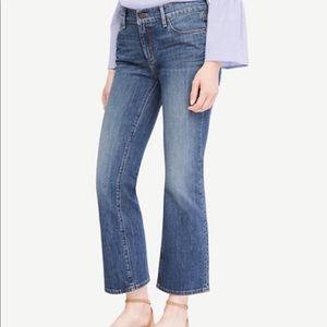Cropped Flare Leg Jeans