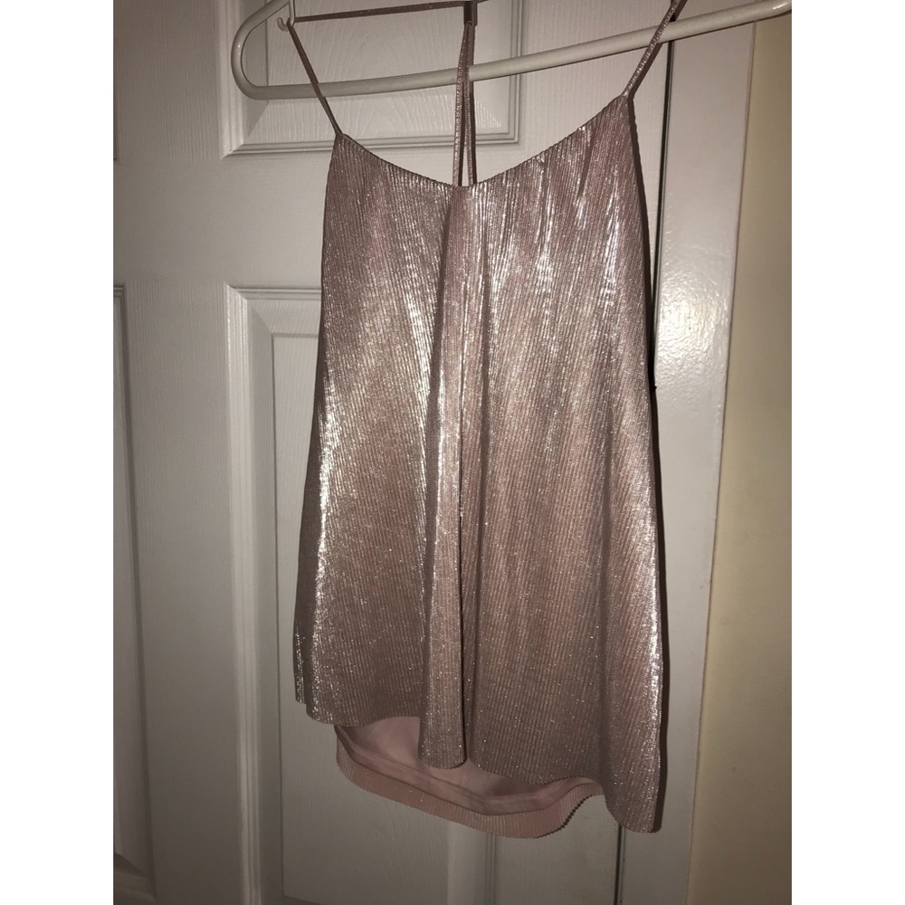 Express Rose Gold Racerback Top