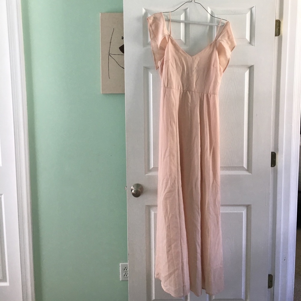 NWT Blush cold shoulder maxi dress
