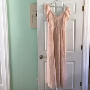 NWT Blush cold shoulder maxi dress