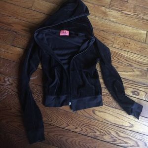 Juicy couture velour jacket black