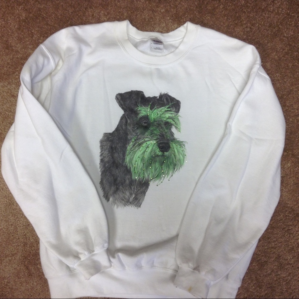 Rhinestone Schnauzer Dog