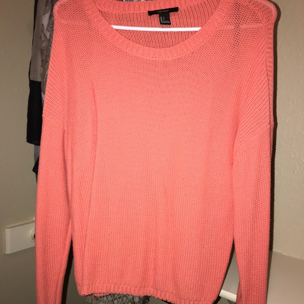 Peach Forever 21 Sweater