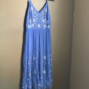 Frock and Frill Midi Beaded A-line Dress ASOS