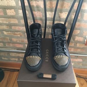 Authentic Gucci Studded sneaker Men fits a size 10