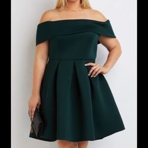 Charlotte Russe Off-the-shoulder Skater Dress