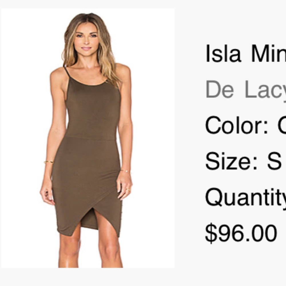Revolve De Lacy hunter green tight mini dress