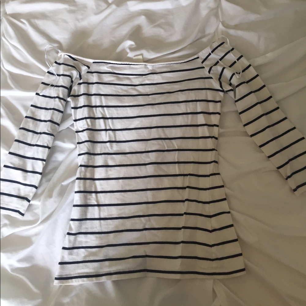 H&M Fitted Off-The-Shoulder Top