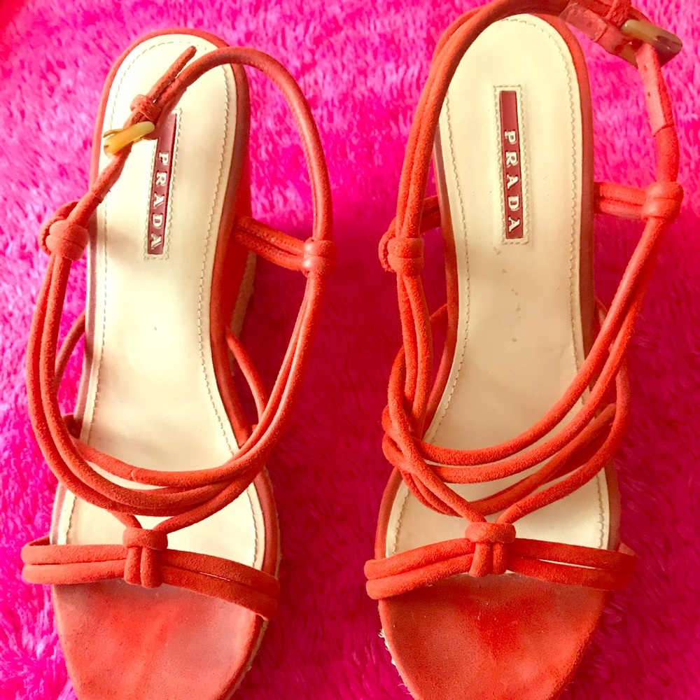 Prada wedges