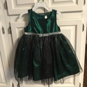 Green shimmer & sparkle dress. Perfect for Xmas!