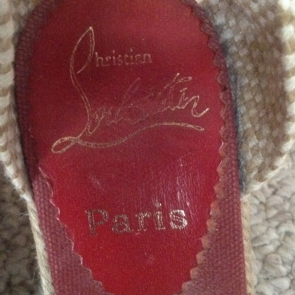 Christian Louboutin sandals.