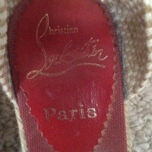Christian Louboutin sandals.