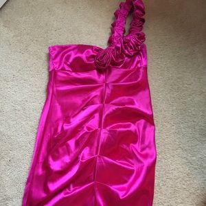 Fitted one strap Tarzan dress