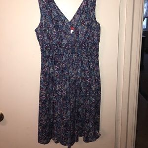 Flower print maxi dress