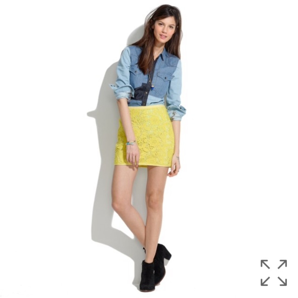 ❗️sold❗️Madewell Meadowlace mini skirt, 2