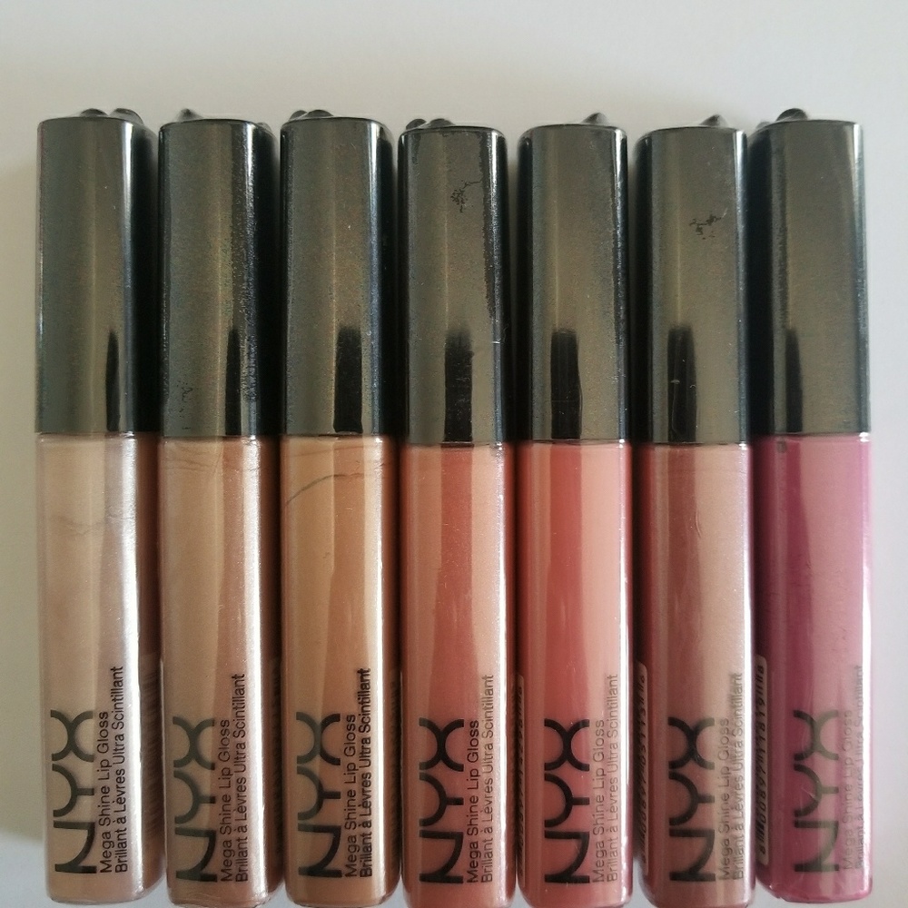 7 NYX mega shine lip glosses unopened BUNDLE