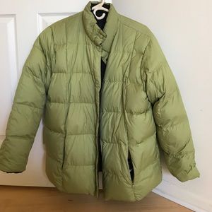 Lands End reversible goose down coat
