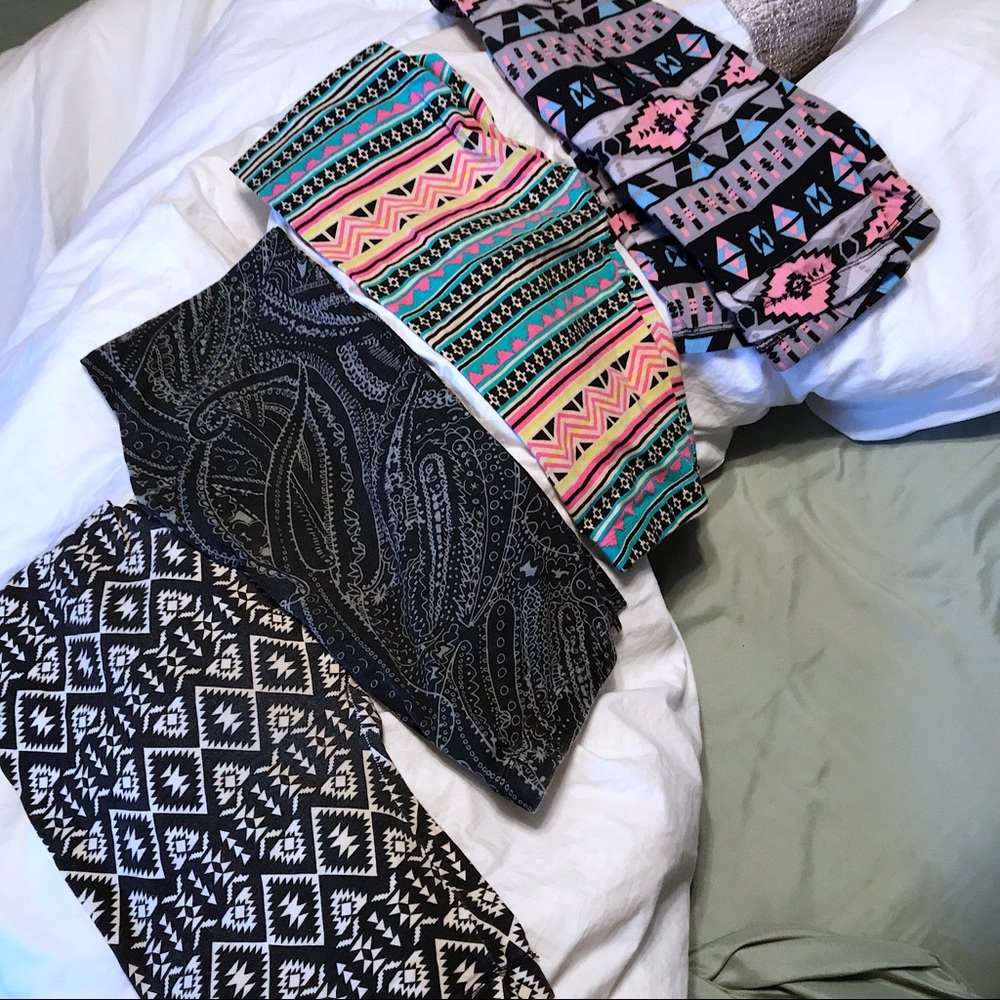 Black and White Tribal Print Leggings