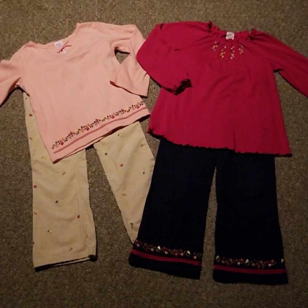 Gymboree Apple for the Teacher pants & shirts 5
