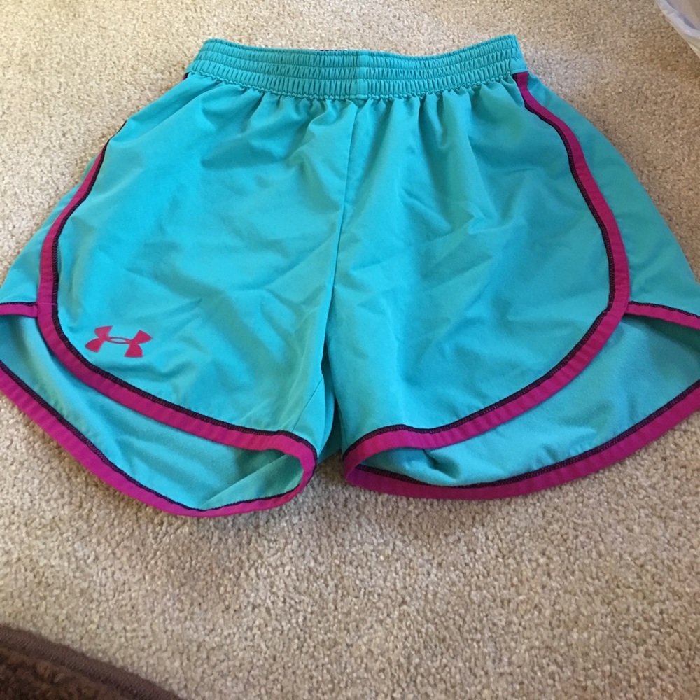 Teal Under Armour athletic shorts
