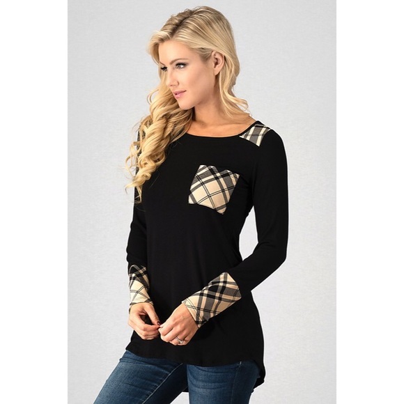 Plaid detail top 💕 - Picture 2 of 4