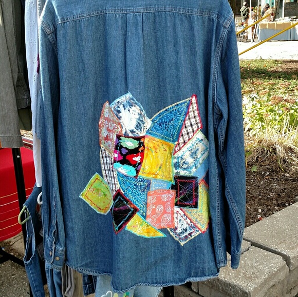 Basics Artist Embellished Quilted Patches Shirt - Picture 4 of 5