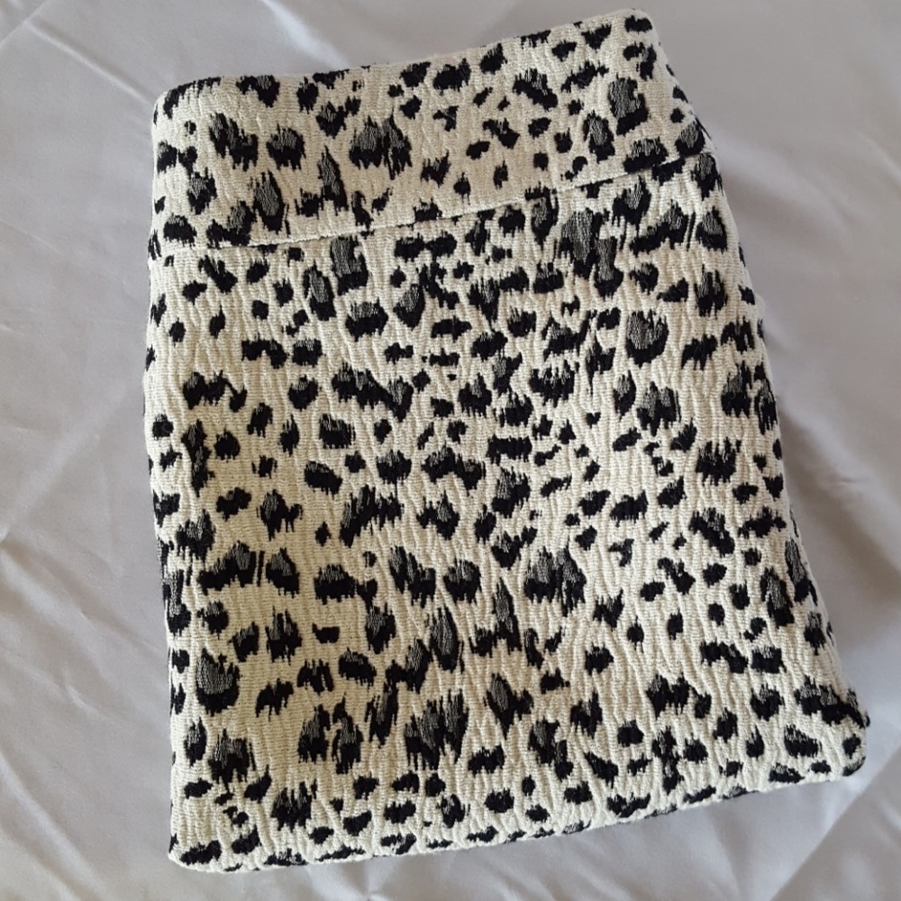 Loft Leopard Print Skirt