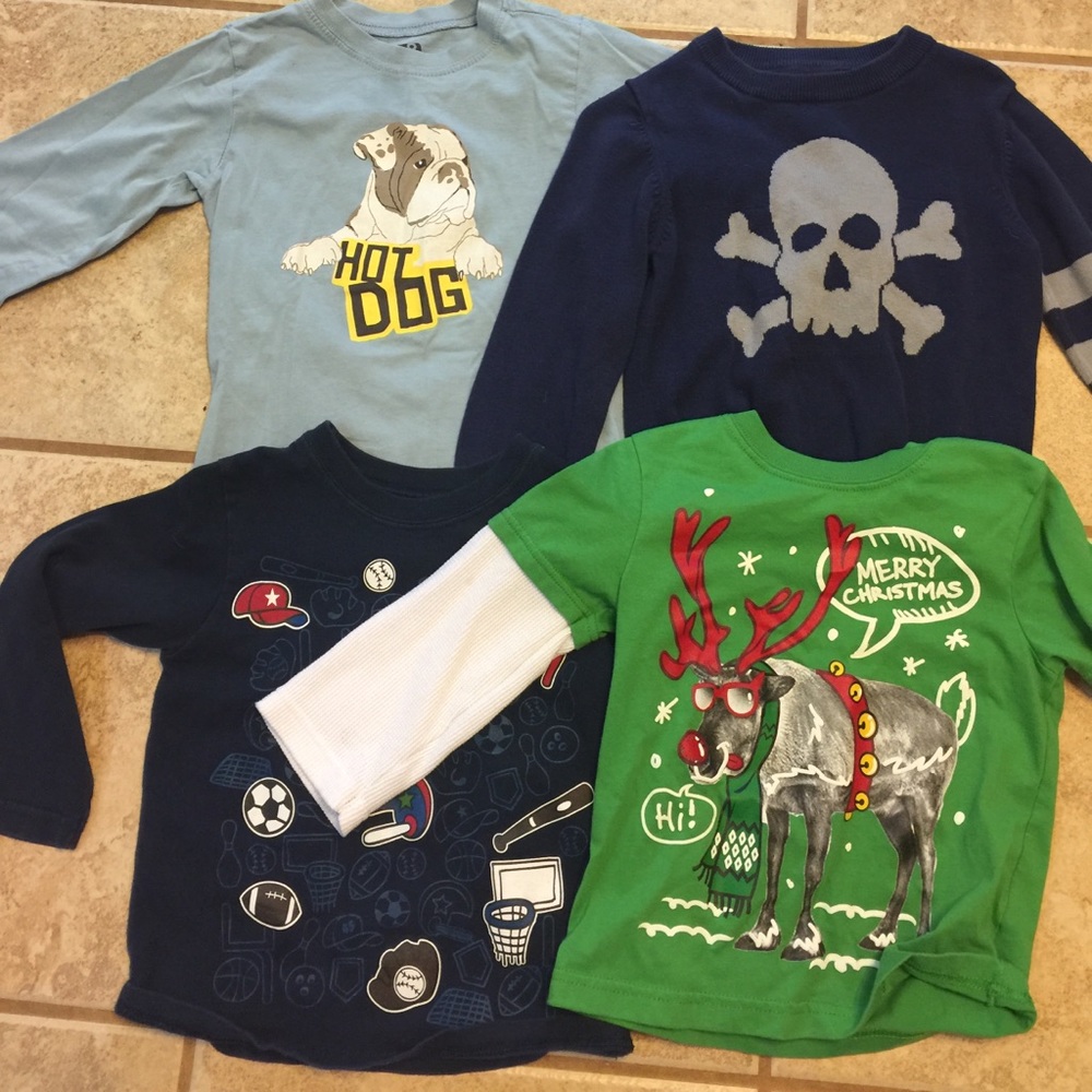 3T boys long sleeve shirts