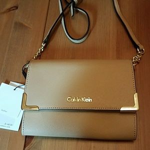 Calvin Klein  leather crossbody  bag