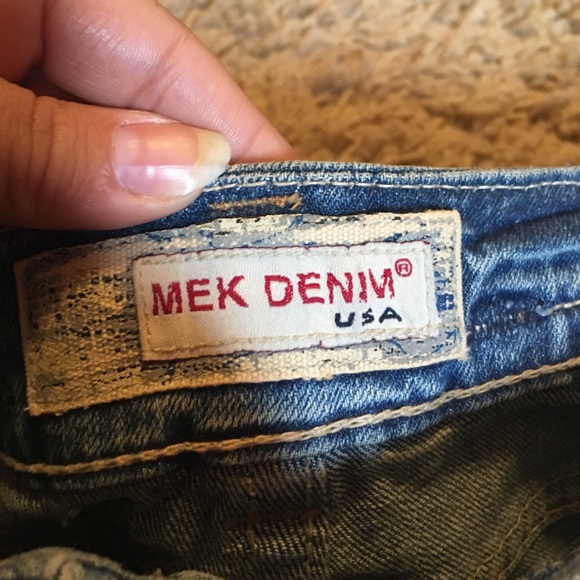 MEK denim shorts size 28 - Picture 3 of 3