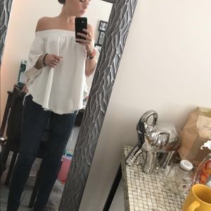 Free people off the shoulder in white size small