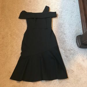 Black off shoulder dress