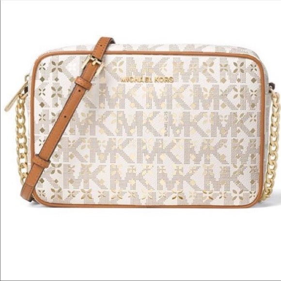 Michael Kors Handbags - Michael Kors floral perforated cross body