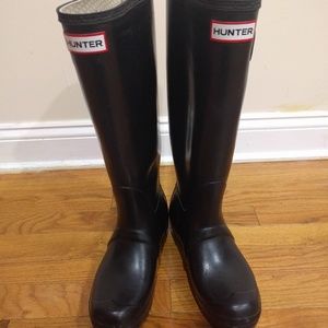 Hunter Tall Black Rain Boots