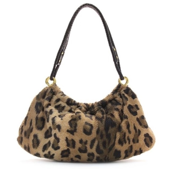 Auth Kate Spade leopard print faux fur hobo bag - Picture 5 of 6