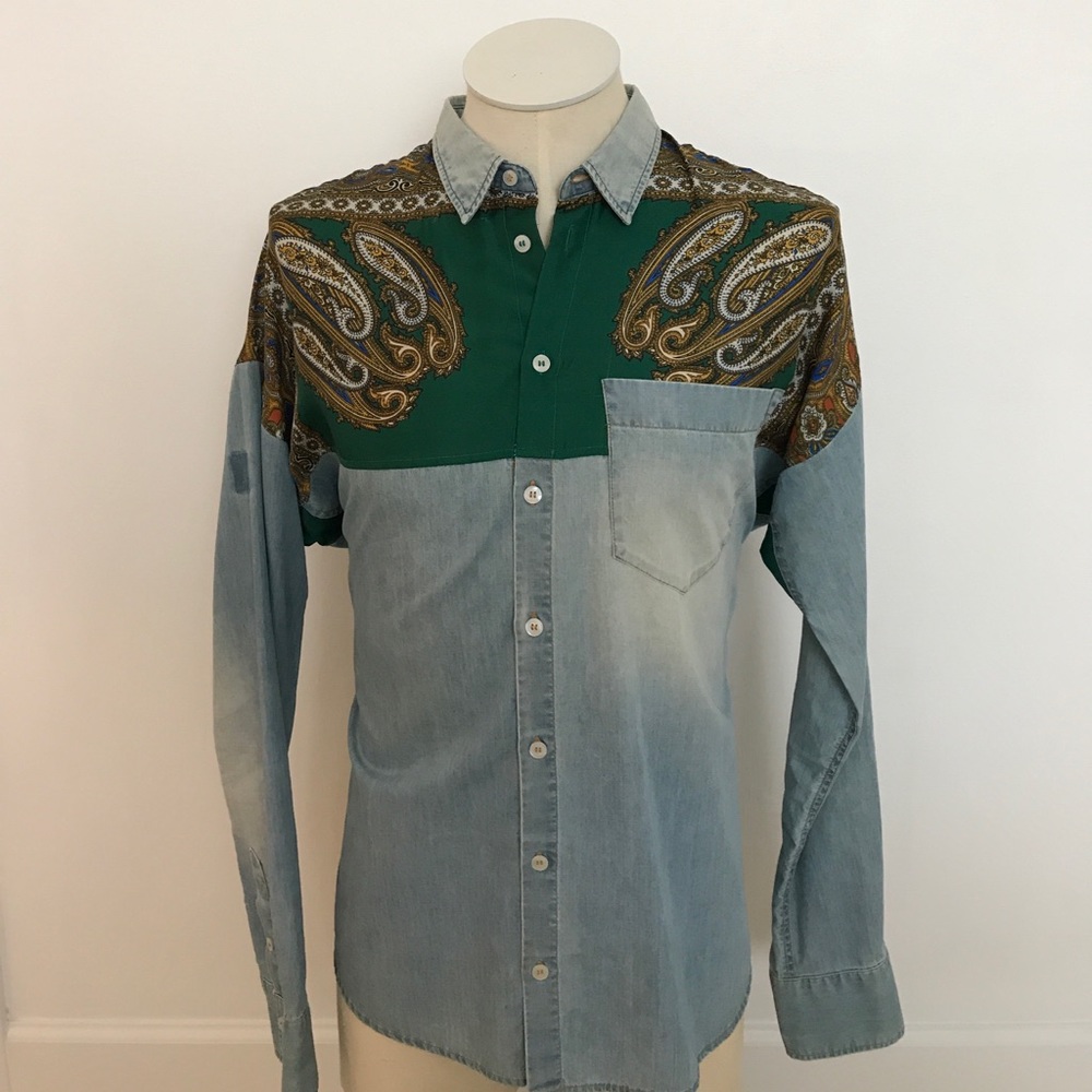 Dolce Gabanna Casual shirt Silk/ denim