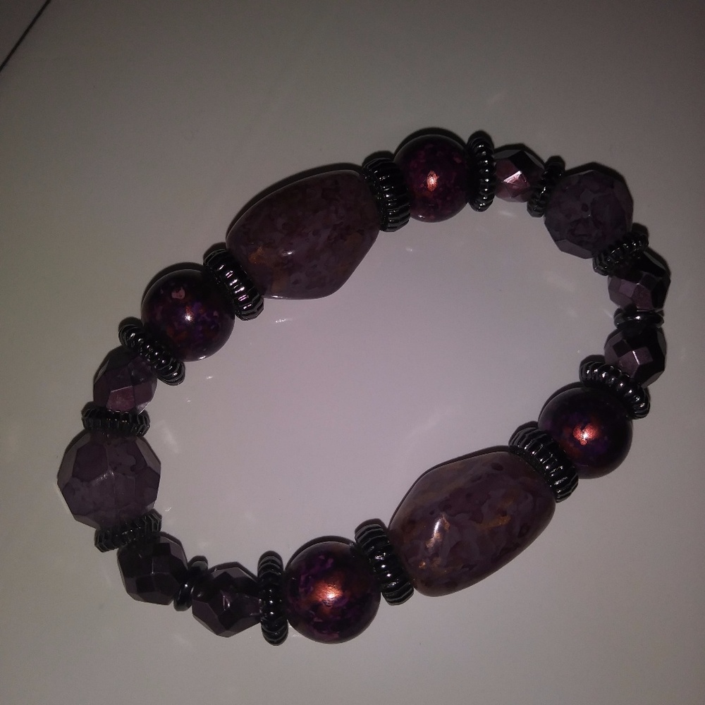 Premier Designs purple and pink bracelet