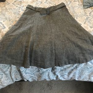 H&M Gray Wool Skirt