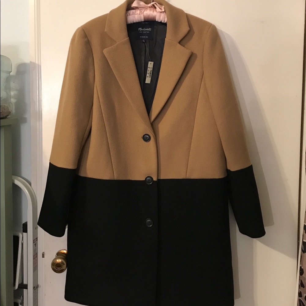 Madewell NWT Colorblock Streetcar Coat