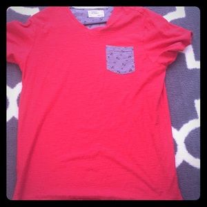 Free planet men's tee worn once size large red*