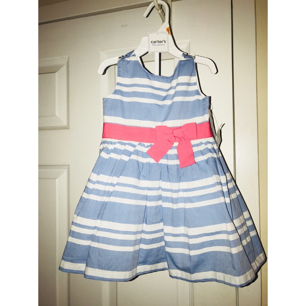 Carters Bow Sateen Dress w/ Diaper Cover