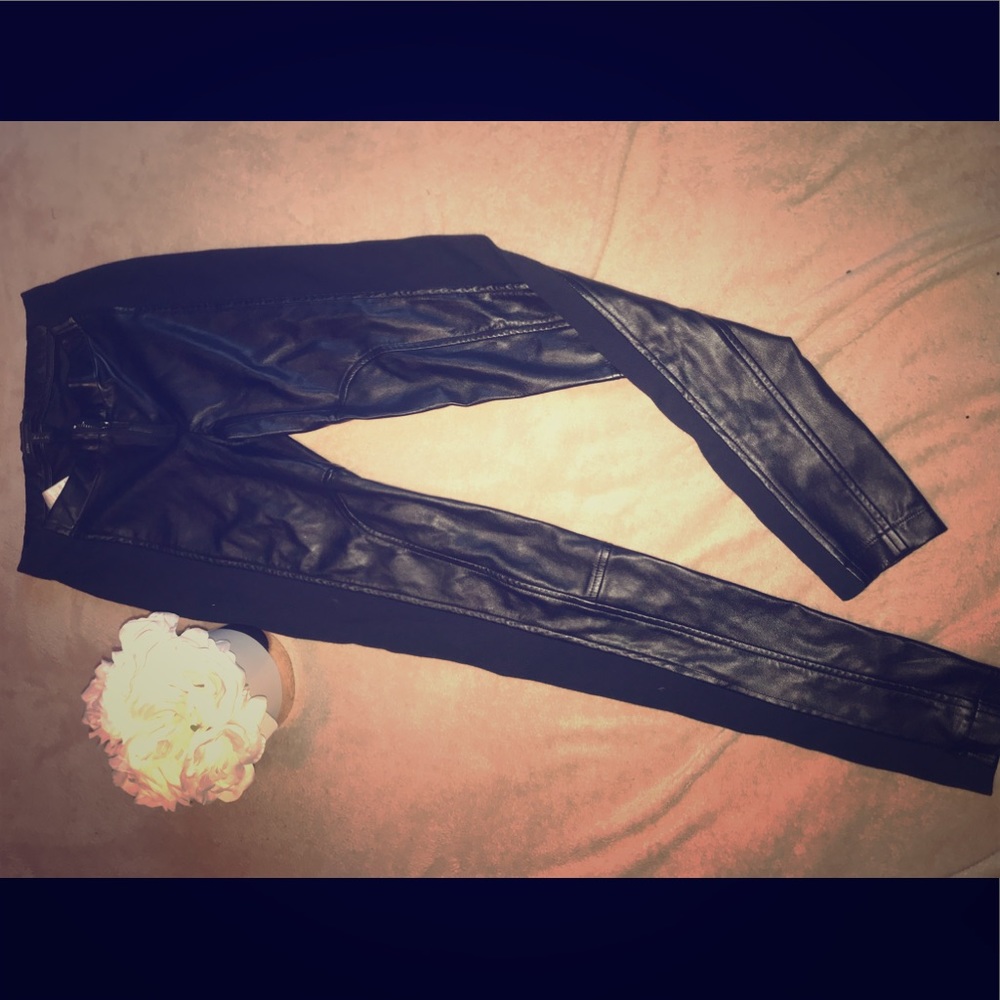 Bcbg  leather pants.