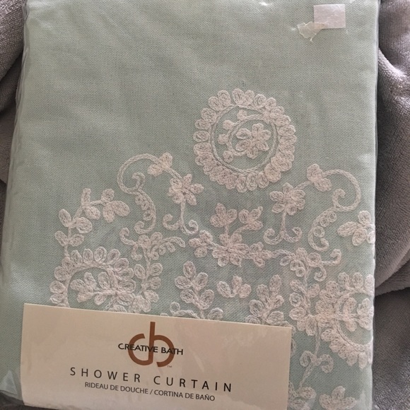 Accessories Mint Green Shabby Chic Shower Curtain Poshmark