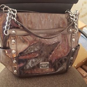 Michael Kors silver tote