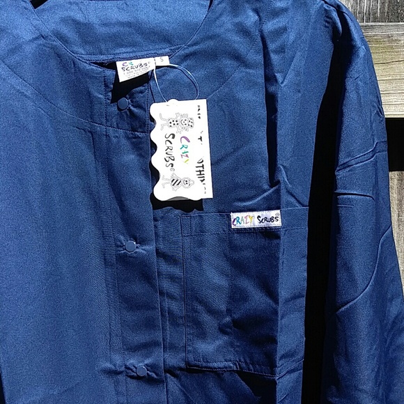 Navy Scrub Jacket - Picture 2 of 3