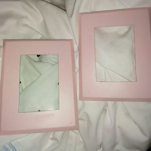 2 pale pink picture frames.. Preloved